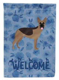 German Shepherd 3 Welcome House Flag