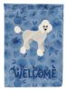 Poodle 2 Welcome House Flag