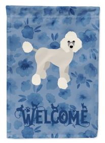 Poodle 2 Welcome House Flag