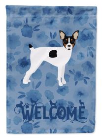 Toy Fox Terrier 1 Welcome House Flag