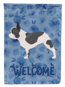 French Bulldog 2 Welcome House Flag