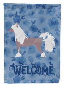 Chinese Crested 1 Welcome House Flag
