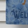 Doberman 3 Welcome House Flag