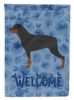 Rottweiler 2 Welcome House Flag