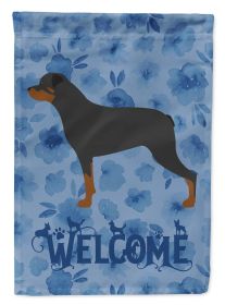 Rottweiler 2 Welcome House Flag