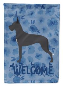 Great Dane 2 Welcome House Flag