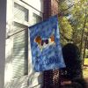 Basset Hound 5 Welcome House Flag
