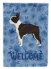 Boston Terrier 4 Welcome House Flag