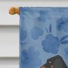 Dachshund 3 Welcome House Flag