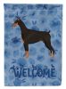 Doberman 4 Welcome House Flag