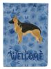 German Shepherd 5 Welcome House Flag
