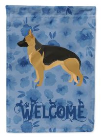German Shepherd 5 Welcome House Flag