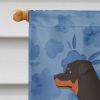 Rottweiler 3 Welcome House Flag