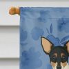 Toy Fox Terrier 3 Welcome House Flag