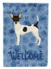 Toy Fox Terrier 3 Welcome House Flag