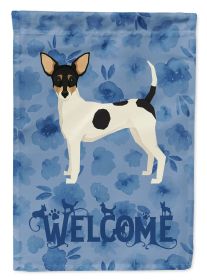 Toy Fox Terrier 3 Welcome House Flag