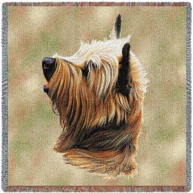 Cairn Terrier - Lap Square Cotton Woven Throw