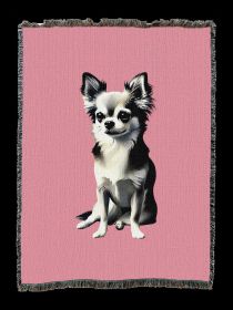 Chihuahua 2 Cotton Woven Throw