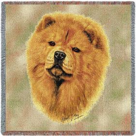 Chow Chow - Lap Square Cotton Woven Throw