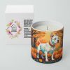 Pit Bull Terrier - White - Fall Decorative Soy Candle