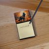 Belgian Sheepdog Fall Sticky Note Holder