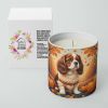 Cavalier King Charles Spaniel Fall Decorative Soy Candle