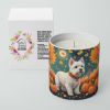 Westie/West Highland White Terrier Fall Decorative Soy Candle