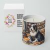 Bearded Collie Fall Kitchen Pumpkins Decorative Soy Candle