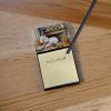 Bichon Frise 2 Fall Kitchen Pumpkins Sticky Note Holder