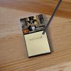 Boston Terrier 1 Fall Kitchen Pumpkins Sticky Note Holder