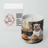 Bulldog Fall Kitchen Pumpkins Decorative Soy Candle