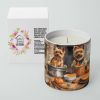 Norwich Terrier Fall Kitchen Pumpkins Decorative Soy Candle
