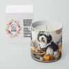 Old English Sheepdog Fall Kitchen Pumpkins Decorative Soy Candle