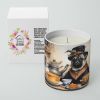 Pug Fall Kitchen Pumpkins Decorative Soy Candle