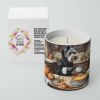 Schnauzer Fall Kitchen Pumpkins Decorative Soy Candle