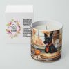 Scottish Terrier Fall Kitchen Pumpkins Decorative Soy Candle