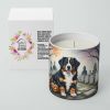 Bernese Mountain Dog Spooky Halloween Decorative Soy Candle