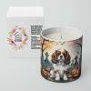Cavalier King Charles Spaniel Spooky Halloween Decorative Soy Candle