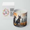 Doberman Spooky Halloween Decorative Soy Candle