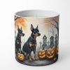 Doberman Spooky Halloween Decorative Soy Candle