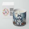 Siberian Husky Spooky Halloween Decorative Soy Candle
