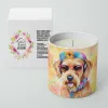 Airedale Terrier Hippie Dawg Decorative Soy Candle
