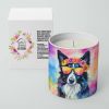 Border Collie Hippie Dawg Decorative Soy Candle