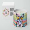 Boston Terrier Hippie Dawg Decorative Soy Candle