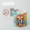 Cocker Spaniel Hippie Dawg Decorative Soy Candle
