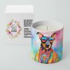 Doberman Hippie Dawg Decorative Soy Candle