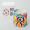 Golden Retriever Hippie Dawg Decorative Soy Candle