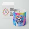 Old English Sheepdog Hippie Dawg Decorative Soy Candle