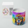 Rottweiler Hippie Dawg Decorative Soy Candle
