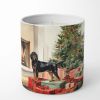 Black and Tan Coonhound Cozy Christmas Decorative Soy Candle